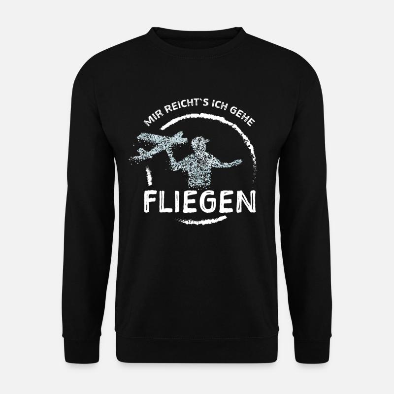 Ferngesteuertes Modellflugzeug RC - Unisex Pullover - Schwarz