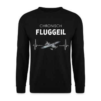 Modellflugzeuge Modellfliegen Modellflug - Unisex Pullover - Schwarz - Vorne - Alina (178cm) & Michal (187cm)