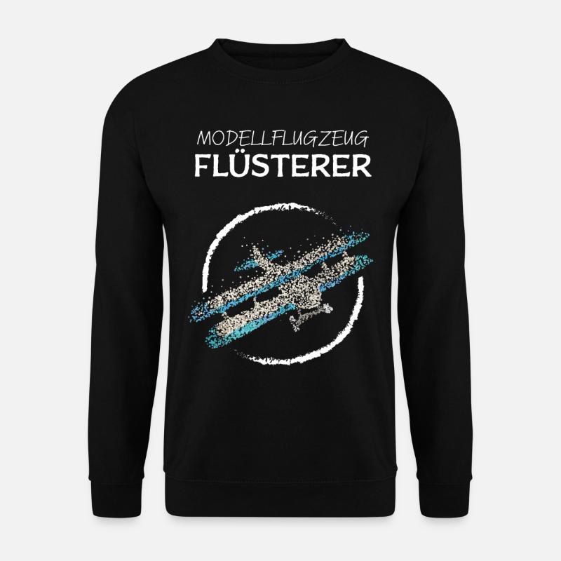 Modellflugzeug Modellflieger Modellbau - Unisex Pullover - Schwarz