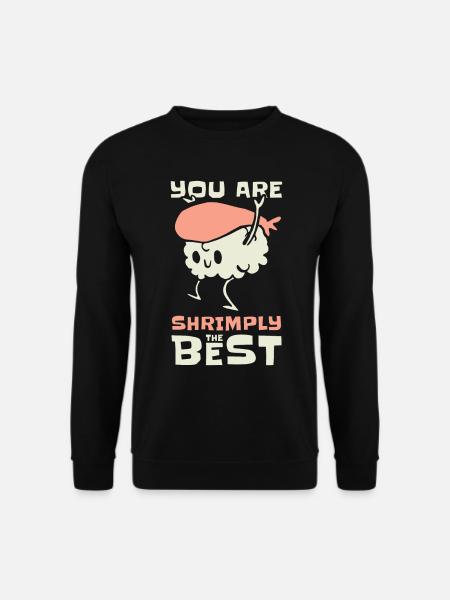 Asiatisches Essen Sushi Shrimp Essen - Unisex Pullover - Schwarz