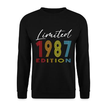 Limited Edition 1987 - Unisex Pullover - Schwarz - Vorne - Alina (178cm) & Michal (187cm)