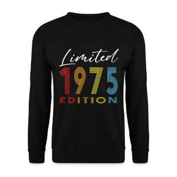 Édition limitée 1975 - Sweat-shirt Unisexe - noir - Devant - Alina (178cm) & Michal (187cm)