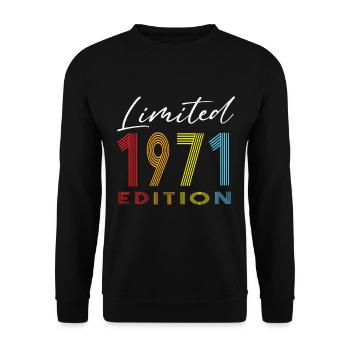 Édition limitée 1971 - Sweat-shirt Unisexe - noir - Devant - Alina (178cm) & Michal (187cm)
