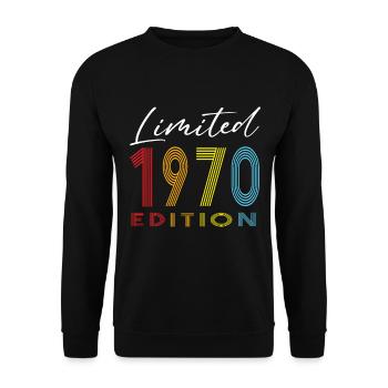 Limited Edition 1970 - Unisex Pullover - Schwarz - Vorne - Alina (178cm) & Michal (187cm)