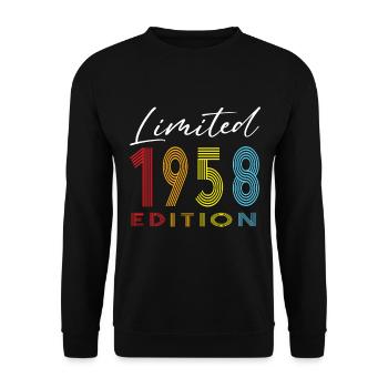 Édition limitée 1958 - Sweat-shirt Unisexe - noir - Devant - Alina (178cm) & Michal (187cm)