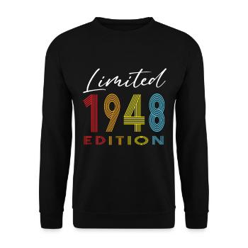 Édition limitée 1948 - Sweat-shirt Unisexe - noir - Devant - Alina (178cm) & Michal (187cm)