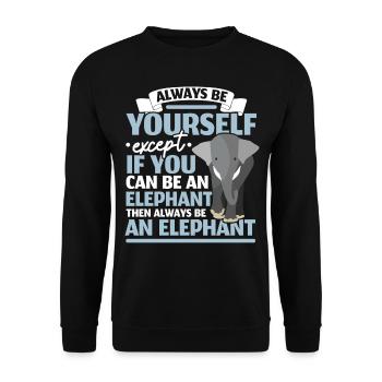 Soyez un animal animalier animalier animalier gardien de zoo - Sweat-shirt Unisexe - noir - Devant - Alina (178cm) & Michal (187cm)