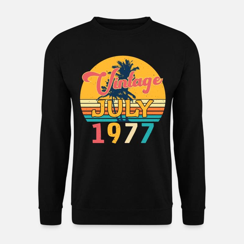 Im Juli 1977 Geboren - Unisex Pullover - Schwarz