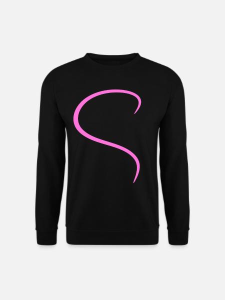 Conception rose demi-cœur - Sweat-shirt Unisexe - noir