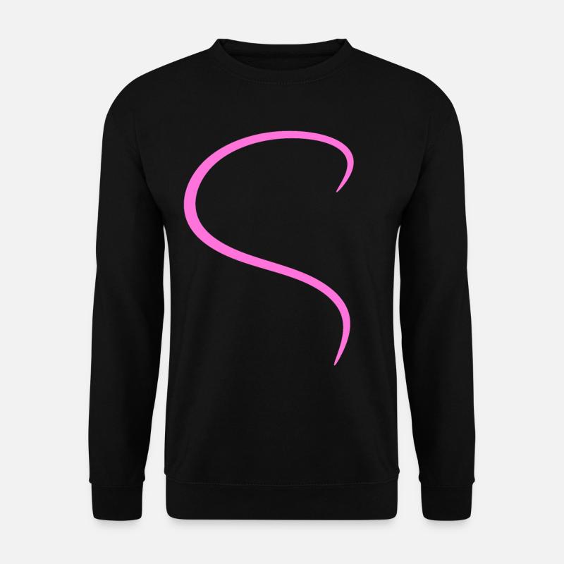 Pinkes Halbes Herz Design - Unisex Pullover - Schwarz