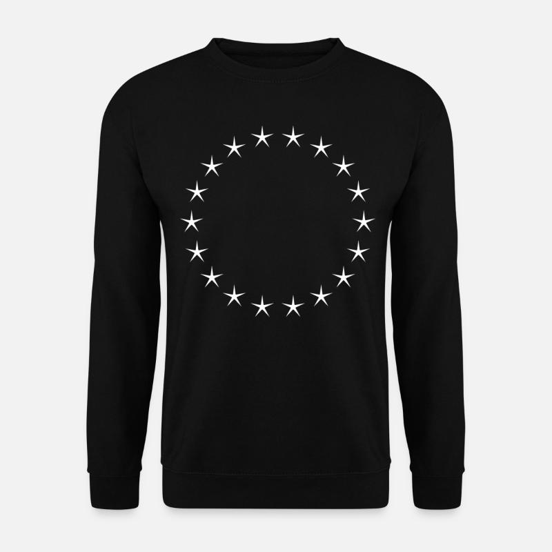 Cool Star Circle White - Unisex Sweatshirt - black