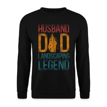Landscaper Landscaping Landscape - Unisex Pullover - Schwarz - Vorne - Alina (178cm) & Michal (187cm)