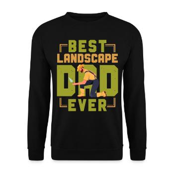 Landscaper Landscaping Landscape - Unisex Pullover - Schwarz - Vorne - Alina (178cm) & Michal (187cm)