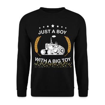 Tractor - Unisex Sweatshirt - black - Front - Alina (178cm) & Michal (187cm)