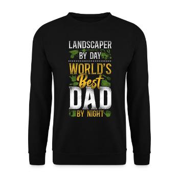 Landscaper Landscaping Landscape - Unisex Sweatshirt - black - Front - Alina (178cm) & Michal (187cm)