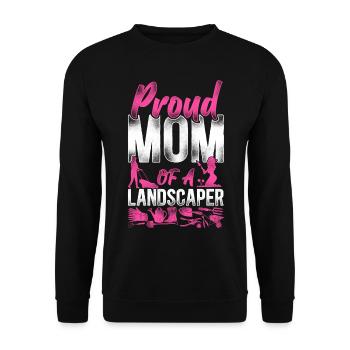 Landscaper Landscaping Landscape - Unisex Sweatshirt - black - Front - Alina (178cm) & Michal (187cm)