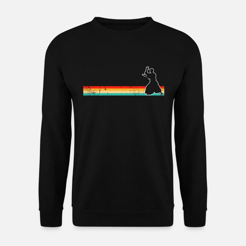 Aikido Retro - Unisex Sweatshirt - black