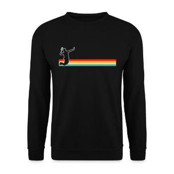Badminton Rétro - Sweat-shirt Unisexe - noir - Devant - Alina (178cm) & Michal (187cm)