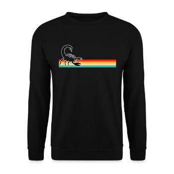 Scorpio Retro - Unisex Sweatshirt - black - Front - Alina (178cm) & Michal (187cm)