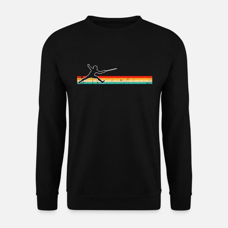 Fencing Retro - Unisex Sweatshirt - black