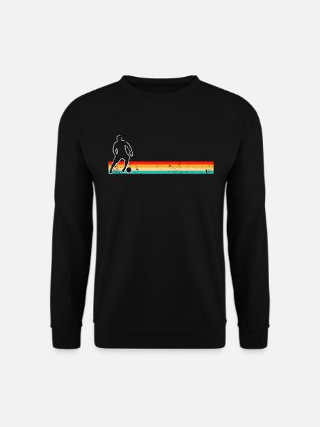 Fußball Fußballer Retro - Unisex Pullover - Schwarz
