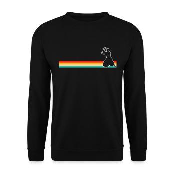 Aïkido Rétro - Sweat-shirt Unisexe - noir - Devant - Alina (178cm) & Michal (187cm)