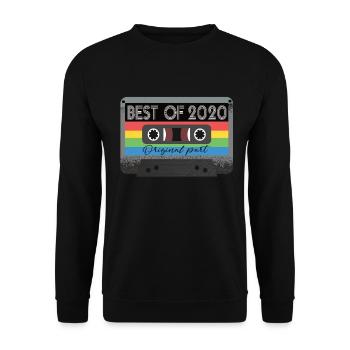 Best Of 2020 Vintage Cassette Retro Birthday - Unisex Sweatshirt - black - Front - Alina (178cm) & Michal (187cm)