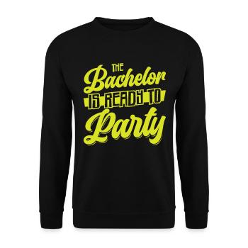 Bachelor Drinking Liquor Bachelor Party Groom - Unisex Sweatshirt - black - Front - Alina (178cm) & Michal (187cm)