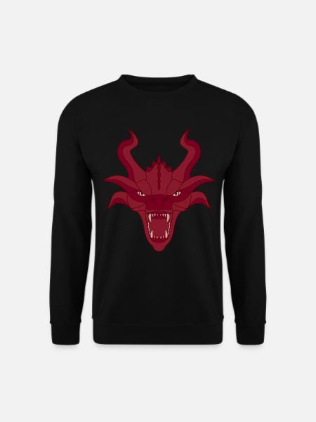 Red Dragon Head - Unisex Sweatshirt - black
