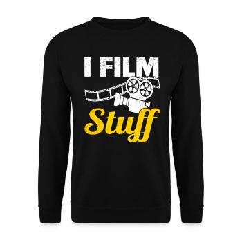 Regisseur Filmemacher Spielfilm Film - Unisex Pullover - Schwarz - Vorne - Alina (178cm) & Michal (187cm)