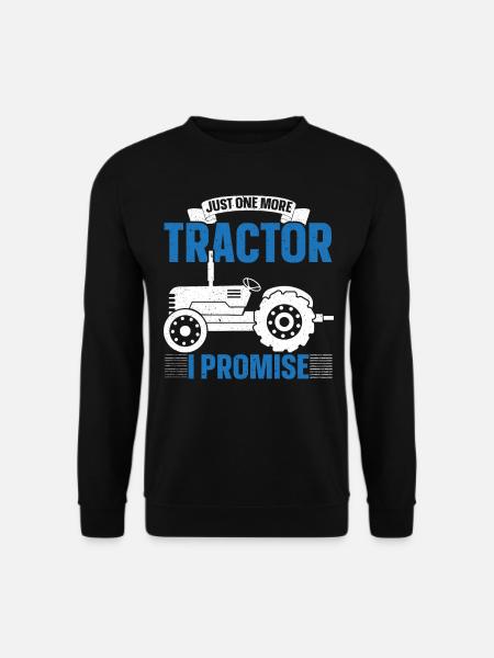 Nur noch einen Traktor verspreche ich Bauernhof Ba - Unisex Pullover - Schwarz