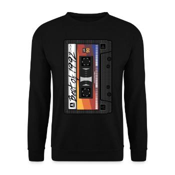 Best Of 1992 Mixtape Cassette 90s Party Mix - Unisex Sweatshirt - black - Front - Alina (178cm) & Michal (187cm)