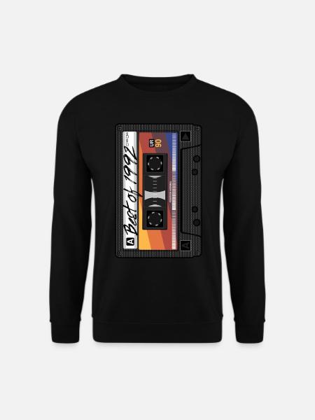 Best Of 1992 Mixtape Kassette 90er Jahre Party Mix - Unisex Pullover - Schwarz