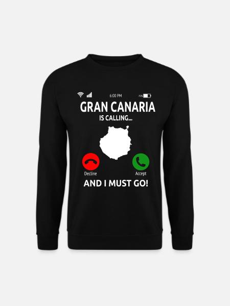 Gran Canaria Îles Canaries Vacances - Sweat-shirt Unisexe - noir