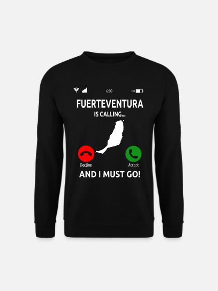 Fuerteventura Kanaren Kanarische Inseln Urlaub - Unisex Pullover - Schwarz