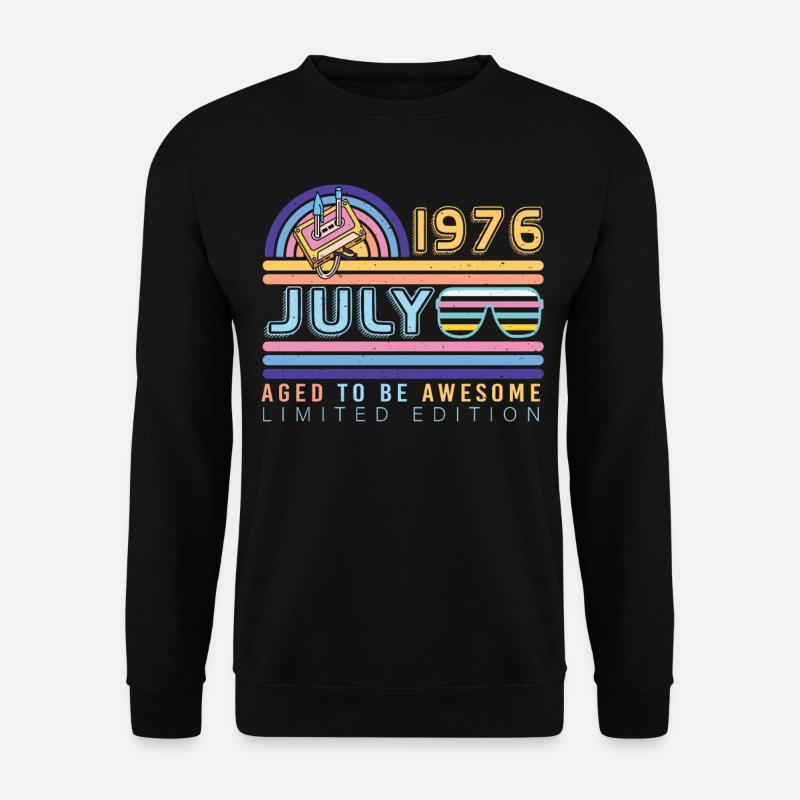 1976 July Retro - Unisex Sweatshirt - black
