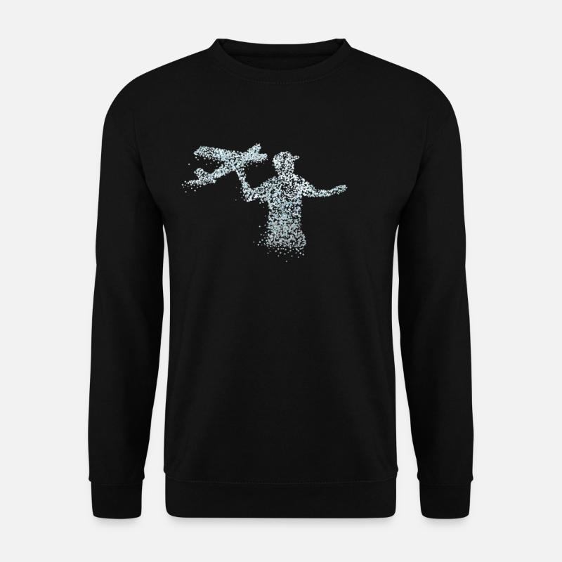 Avion RC télécommandé - Sweat-shirt Unisexe - noir