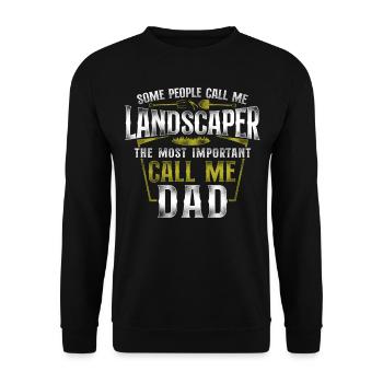 Landscaper Landscaping Landscape - Unisex Sweatshirt - black - Front - Alina (178cm) & Michal (187cm)