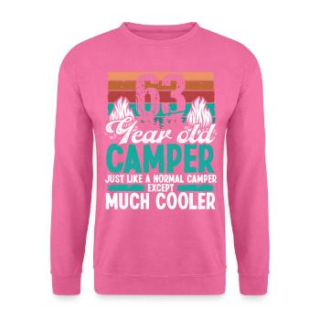 63 Year Old Camper Scouting Camping 63 Birthday - Unisex Pullover - Pink - Vorne