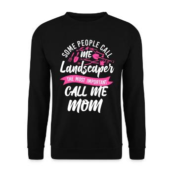 Landscaper Landscaping Landscape - Unisex Pullover - Schwarz - Vorne - Alina (178cm) & Michal (187cm)
