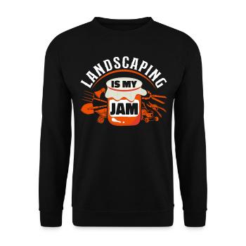 Paysagiste Aménagement Paysager - Sweat-shirt Unisexe - noir - Devant - Alina (178cm) & Michal (187cm)