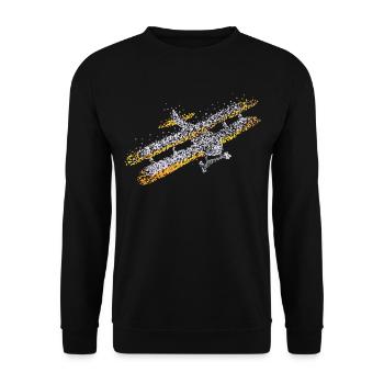 Model Airplane RC Airplane Remote Controlled - Unisex Sweatshirt - black - Front - Alina (178cm) & Michal (187cm)