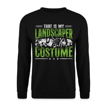 Landscaper Landscaping Landscape - Unisex Sweatshirt - black - Front - Alina (178cm) & Michal (187cm)