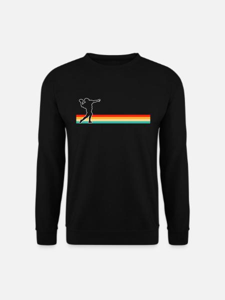 Football Footballer Retro - Unisex Pullover - Schwarz