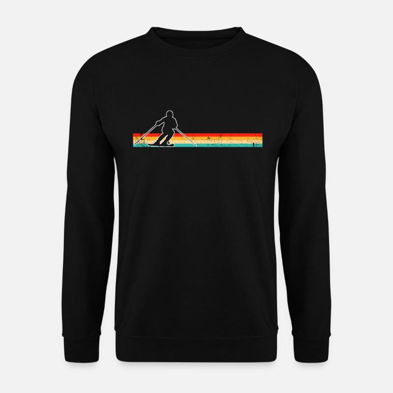 Ski Retro - Unisex Sweatshirt - black