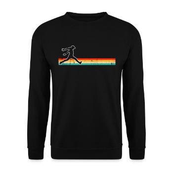 Parkour Retro - Unisex Pullover - Schwarz - Vorne - Alina (178cm) & Michal (187cm)
