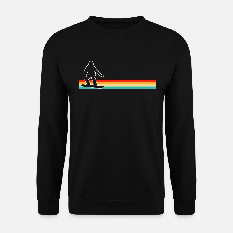 Snowboarding Retro - Unisex Sweatshirt - black