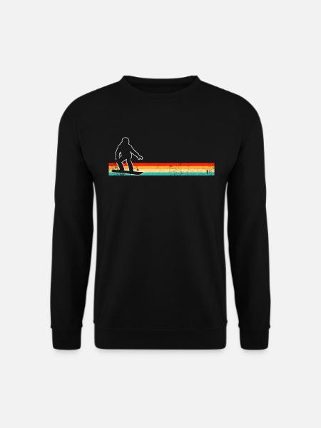 Snowboard Rétro - Sweat-shirt Unisexe - noir