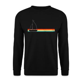 Voile Rétro - Sweat-shirt Unisexe - noir - Devant - Alina (178cm) & Michal (187cm)