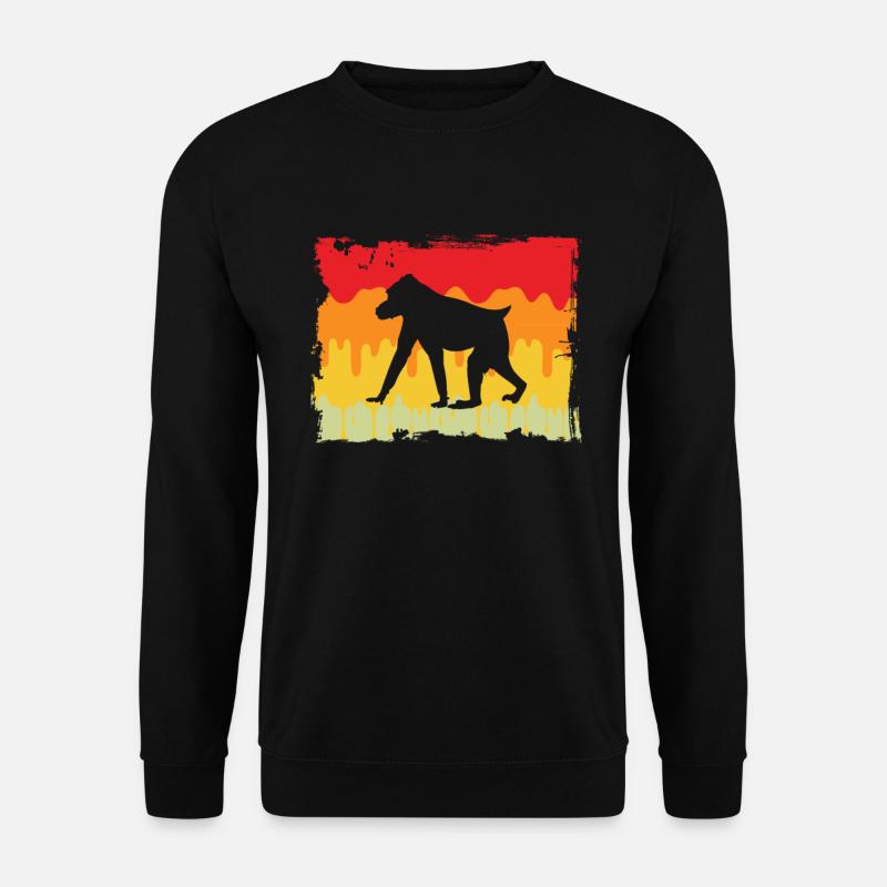 Monkey Retro - Unisex Sweatshirt - black